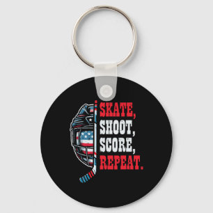 Porte-clés Patin à hockey sur glace Shooy Score Répéter Joueu
