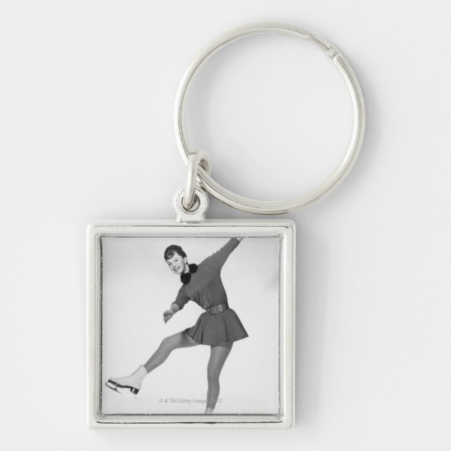 Porte-clés Patinage artistique de femme (Devant)