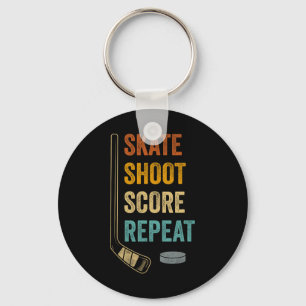 Porte-clés Patiner Tirer Marquer Répéter Gras Fan de hockey M