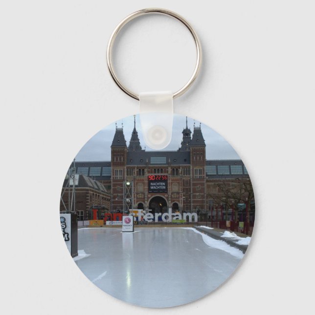Porte-clés Patinoire, Museumplein, Amsterdam (Recto)