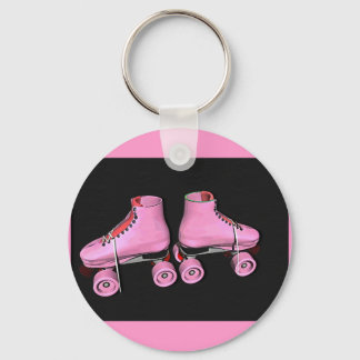Porte-clés Patins à rouleaux rose