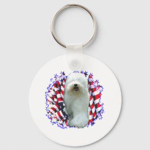 Porte-clés Patriote de l'ancien chien-chien anglais