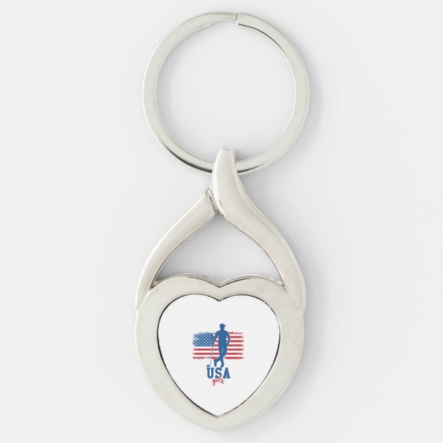 Porte-clés Patriotic Golf USA (Devant)