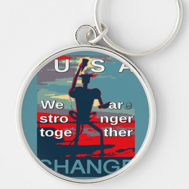 Porte-clés Patriotic USA Hope Graphisme Art Design (Devant)