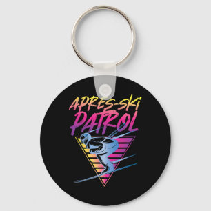 Porte-clés Patrouille de l'après-ski rétro vintage 80s