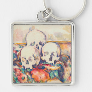 Porte-clés Paul Cezanne - Aquarelle à trois crânes