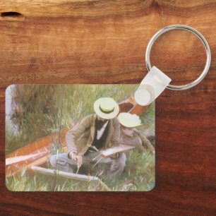 Porte-clés Paul Helleu Sketting with His Wife par JS Sargent