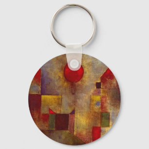 Porte-clés Paul Klee Red Balloon Art Abstrait Coloré 