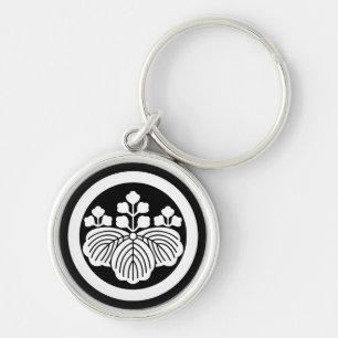 Porte-clés Paulownia avec 5-3 fleurs en cercle