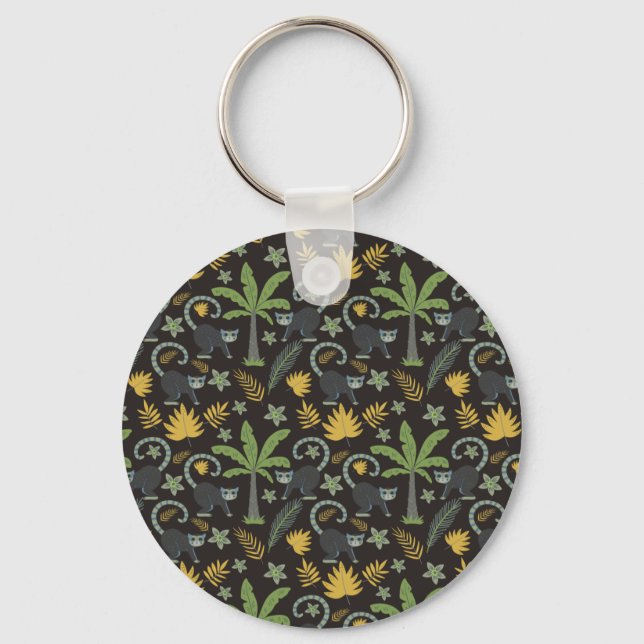 Porte-clés Paume de singe motif sans soudure (Recto)