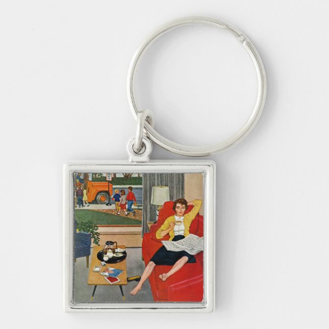 Porte-clés Pause-café de matin (Devant)