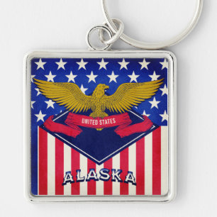 Porte-clés Pavillon Alaska USA