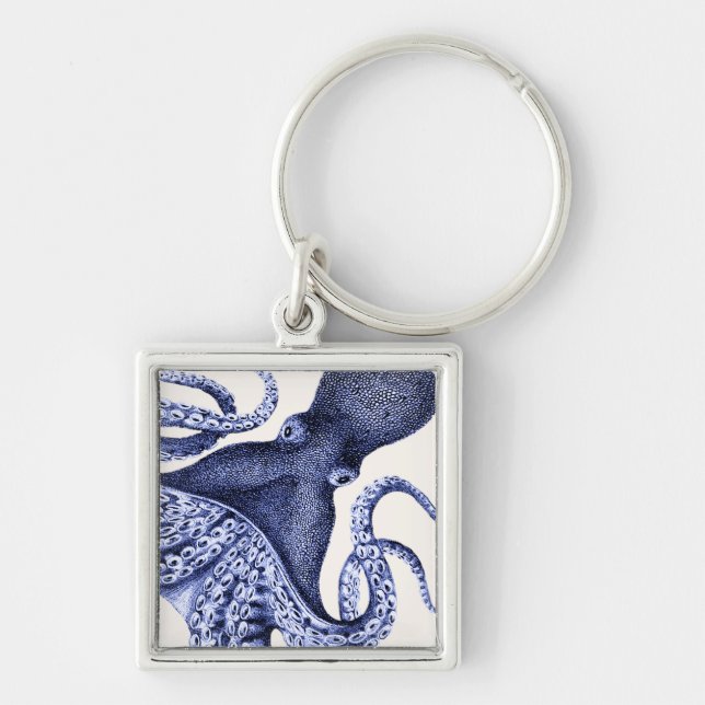 Porte-clés Paysage Bleu Octopus (Devant)