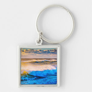 Porte-clés Paysage côtier au lever du soleil