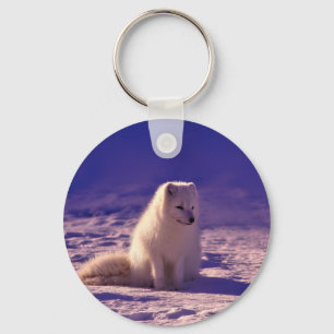 Porte-clés Paysage de neige de l'hiver de Fox Arctique