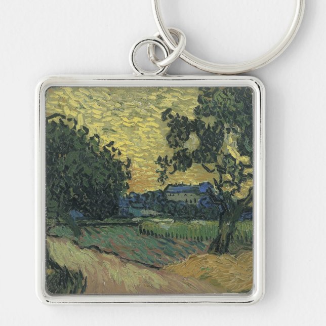 Porte-clés Paysage de Van Gogh à Twilight (Devant)