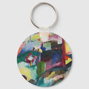 Porte-clés Paysage de Wassily Kandinsky avec cheminée d'usine