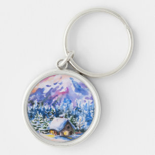 Porte-clés Paysage d'hiver