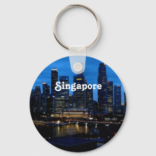 Porte-clés Paysage urbain de Singapour