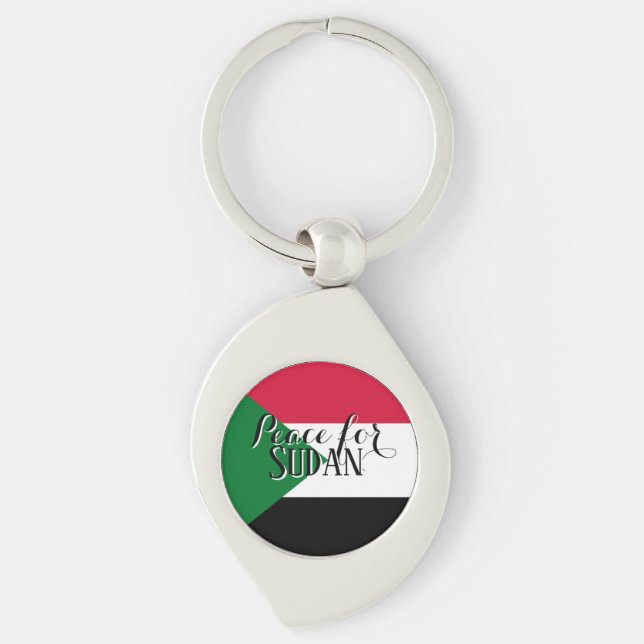 Porte-clés Peace for Sudan Keychain – Solidarity & Awareness (Devant)