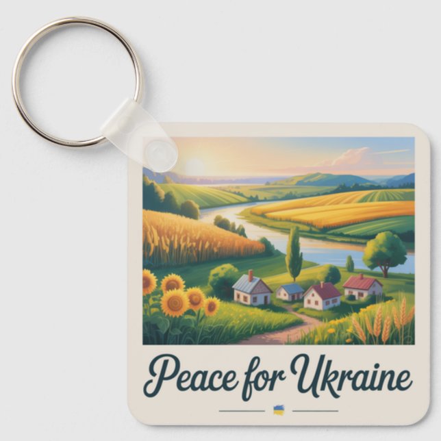 Porte-clés Peace for Ukraine. keychain (Recto)