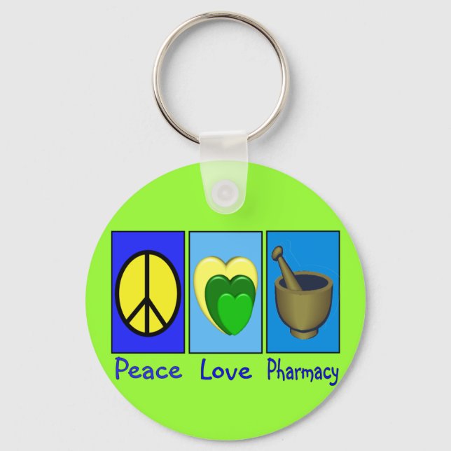 Porte-clés Peace Love (Recto)