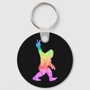 Porte-clés Peace Love Bigfoot