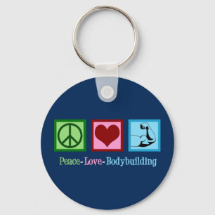 Porte-clés Peace Love Bodybuilding