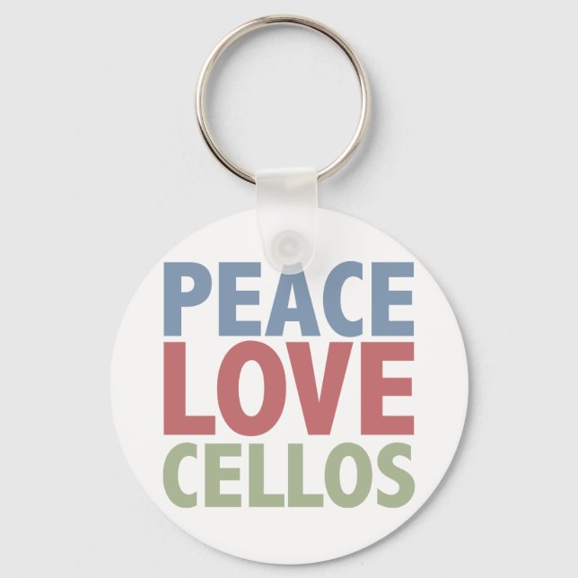 Porte-clés Peace Love Cellos (Recto)