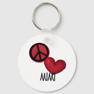 Porte-clés Peace Love Mimi