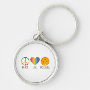 Porte-clés Peace Love Pickleball