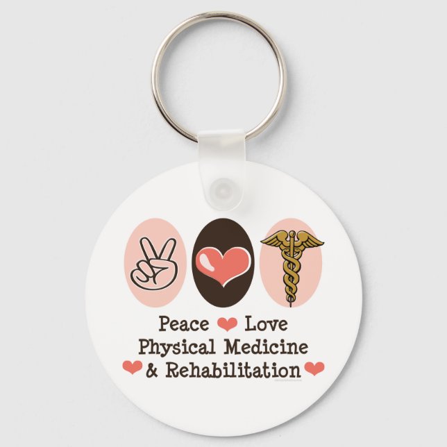 Porte-clés Peace Love PM&R Porte - clé (Recto)