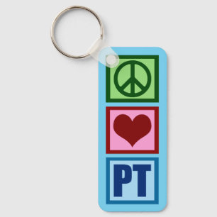 Porte-clés Peace Love PT Custom Physical Therapist
