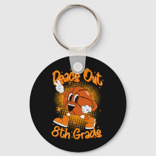 Porte-clés Peace Out 8e 8e année d'études Dernière journée de