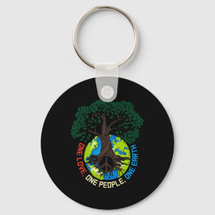 Porte-clés Peace Tree Love - Protection De l'environnement Ea
