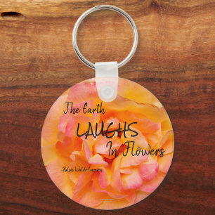 Porte-clés Peach Yellow Pink Blé Rose Photo