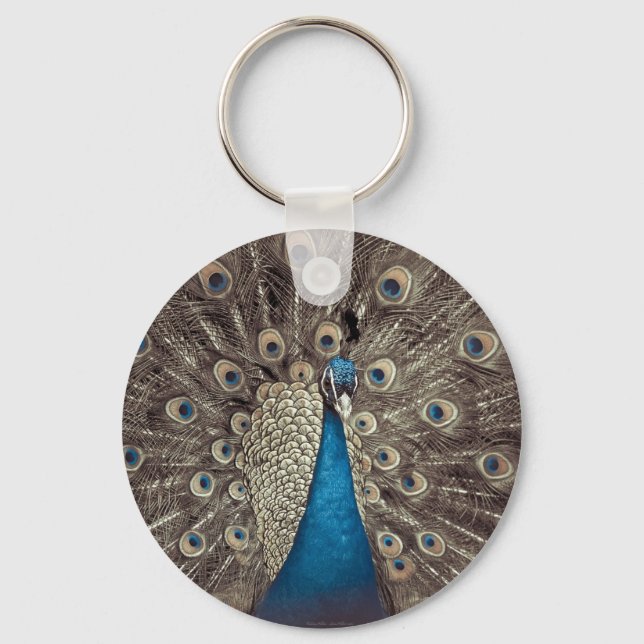 Porte-clés Peacock bleu antique (Recto)