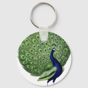 Porte-clés Peacock vintage