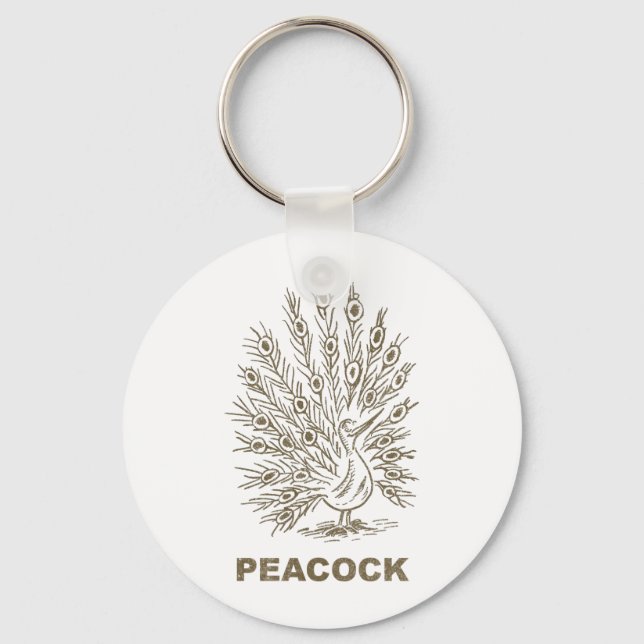 Porte-clés Peacock vintage (Recto)