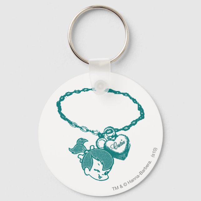 Porte-clés PEBBLES™ Chaîne de découpe (Recto)