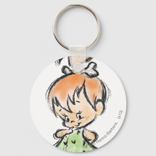 Porte-clés PEBBLES™ - Dessin à main (Recto)