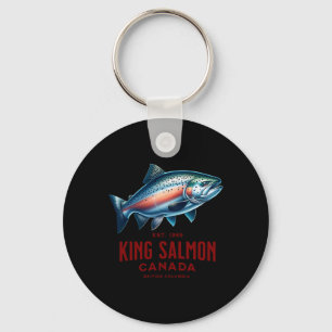 Porte-clés Pêche à la rivière King Salmon en Colombie-Britann