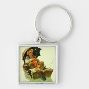 Porte-clés Pêche allée