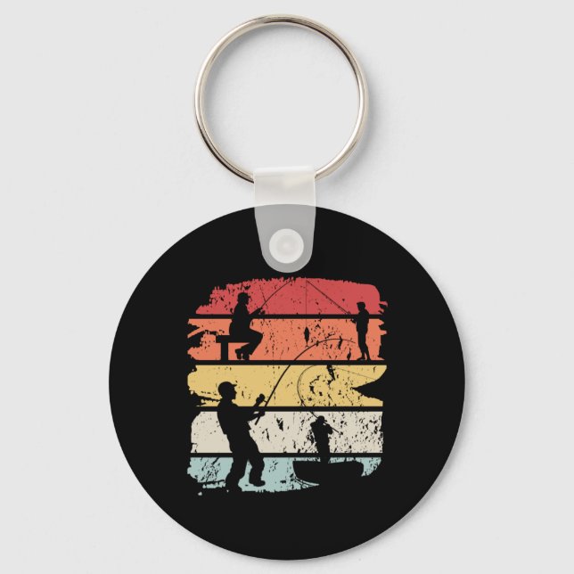 Porte-clés Pêche vintage (Recto)