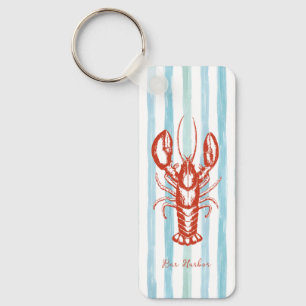 Porte-clés Pêcheur de homard du Maine Stripes de base