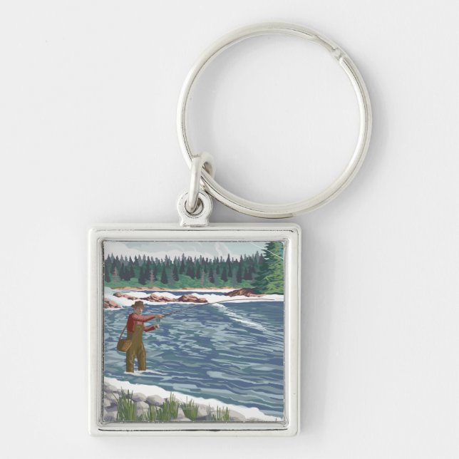 Porte-clés Pêcheur de vol Colorado (Devant)