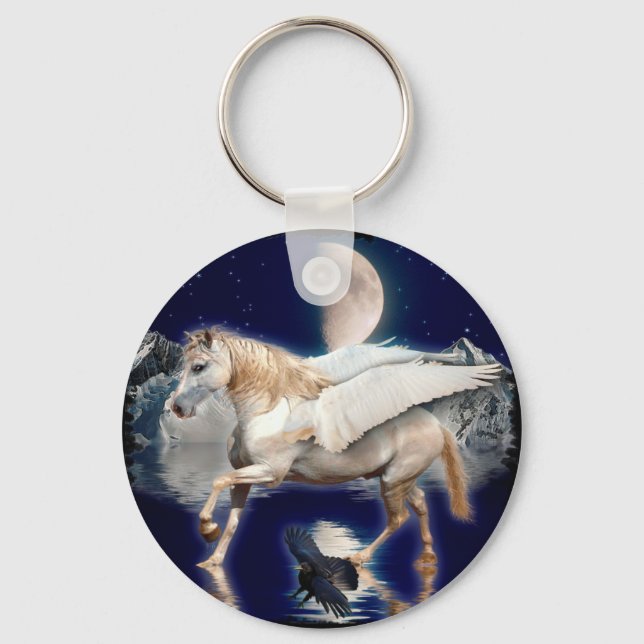 PORTE-CLÉS PEGASUS & NOIR RAVEN (Recto)