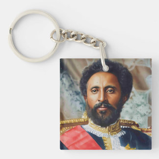 Porte-clés Peinture à l'huile du roi Haile Selassie