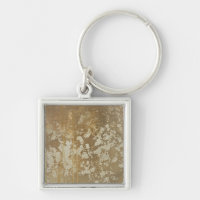 Peinture Abstraite en or avec lunettes d'argent