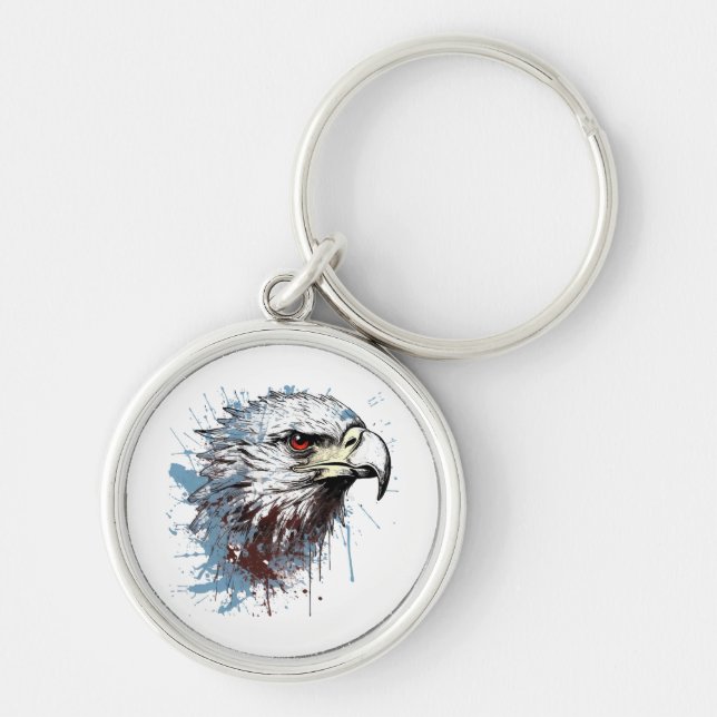 Porte-clés Peinture d'aigle (Devant)